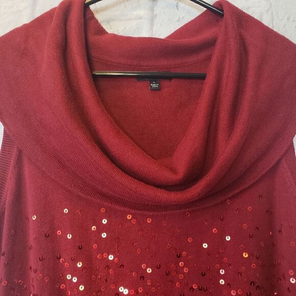 APT. 9 Sleeveless Cowlneck Sequin Sweater - Picture 4 of 8